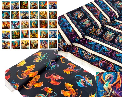 Dragon song cotton - cotton, fabric