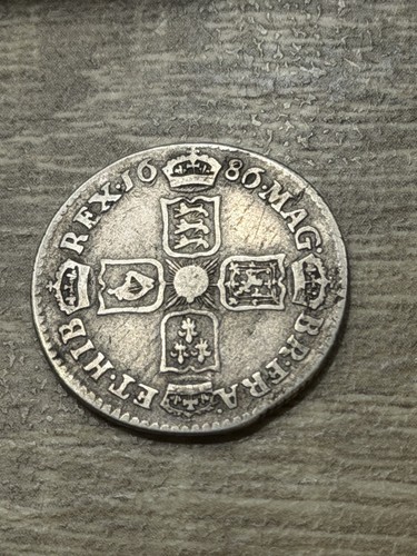 James sixpence 1686 - james, sixpence,