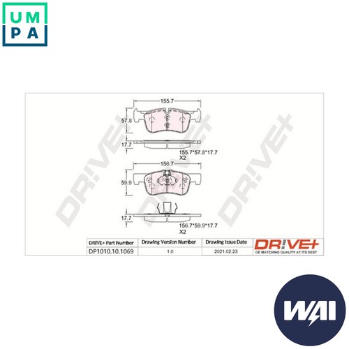 Brake pad set - brake,