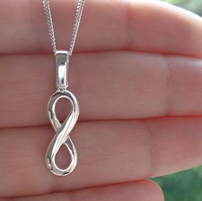 925 Sterling Silver Infinity Symbol Pendant for Chain Necklace  Jewellery