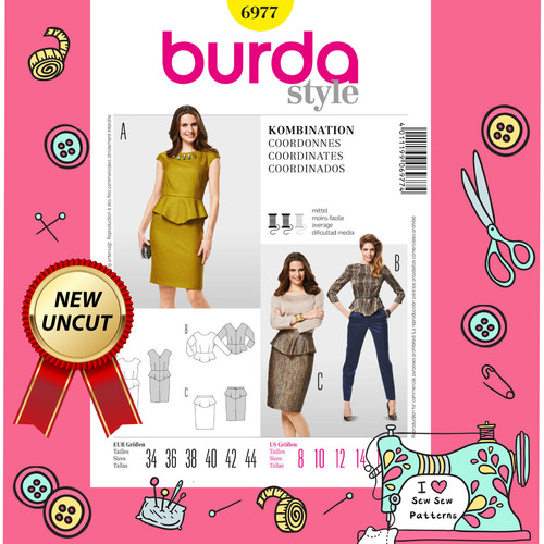 Burda sewing pattern 6977 - burda,