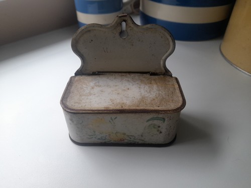 Vintage french tin wall hanger - vintage,