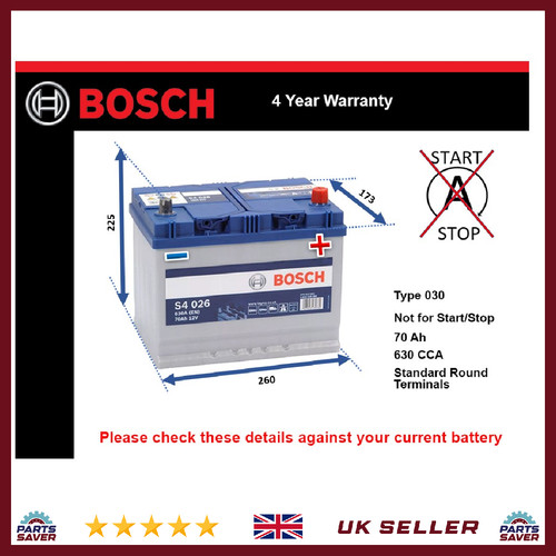 Battery fits jaguar - type, xj6
