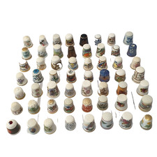 56 THIMBLES Porcelain Ceramic