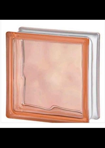 Glass pink block - glass,