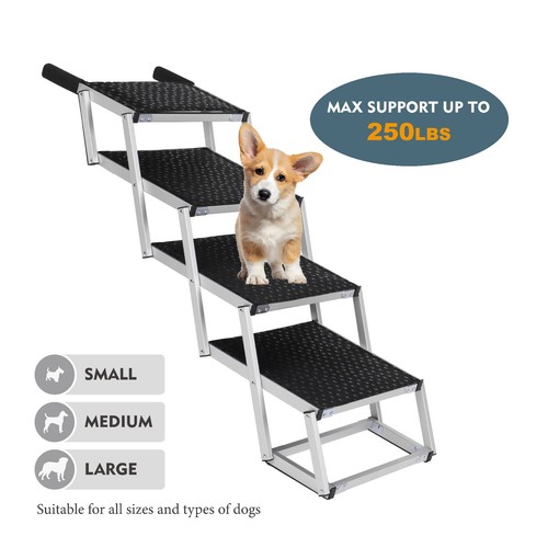 Foldable dog stairs - dog, ramp