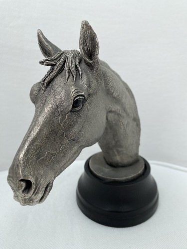 Silver horses head - bust, by