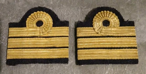 Pair vintage naval commander - pair,