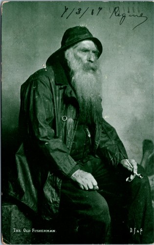 Postcard the old fisherman - postcard,