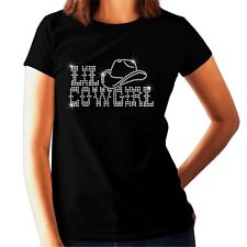 LIL COWGIRL Rhinestone Ladies t shirt - Line Dancing - Any Size 6-24