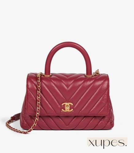 Chanel red chevron aged - chevron,