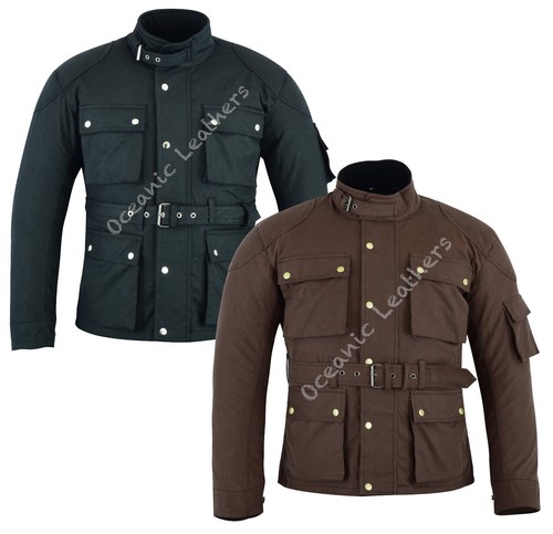 Black brown waxed cotton - brown, wax