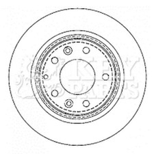 2x Brake Discs Solid For Mazda