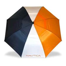 Nautica 2 pk Golf Umbrella Set - Orange/White/Navy