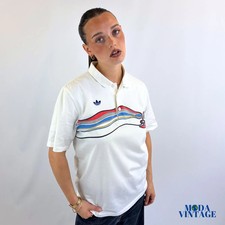Vintage 80s Adidas Ivan Lendl “The Face” 1987 Polo White Small
