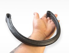 GFS Plain Black Leather Brow