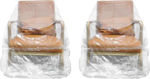 2pcs plastic chair covers - plastic, covers,4