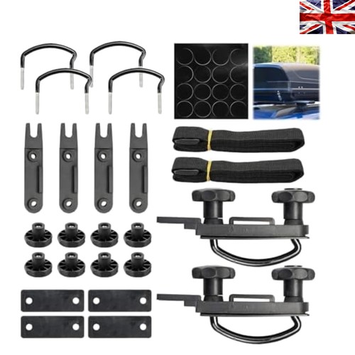Piece roof box bracket - 4-piece, u-bracket