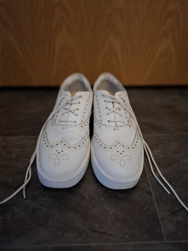 Ladies clarks white leather - clarks,