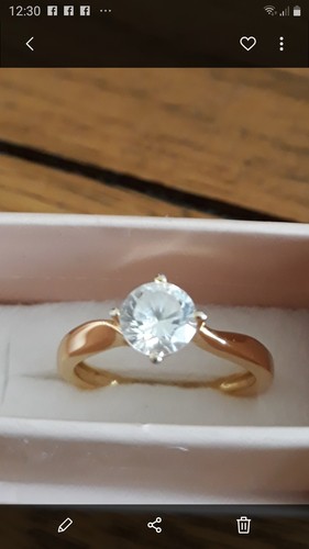 Diamonique gold plated - gold,
