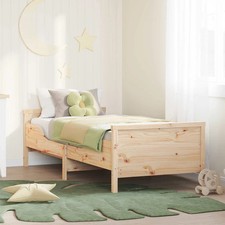 Extendable Bed Frame for Kids Other Brown 80 x 130 / 165 / 200 cm vidaXL