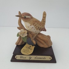 Vintage Leonardo Porcelain Wren Bird Figurine with Stand Collectible Ornament