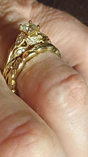 14k yellow gold garden nature