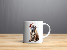 ENGLISH MASTIFF  DOG CHRISTMAS DESIGN  11 oz coffee mug