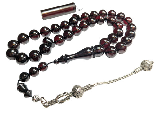 Turkish amberoid worry beads - amberoid,