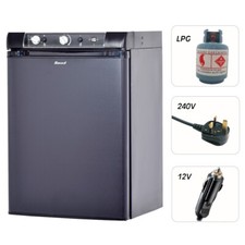 Absorption 60L Gas Fridge Portable Refrigerator 12V/240V/LPG RV Truck Caravan