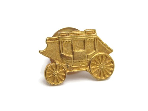 Vintage stagecoach lapel pin - vintage,