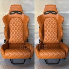 2 X TANAKA TAN PVC LEATHER