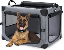Pecute Collapsible Dog Travel Crate, Mesh, 76x51x51cm, Sturdy Frame RRP £80