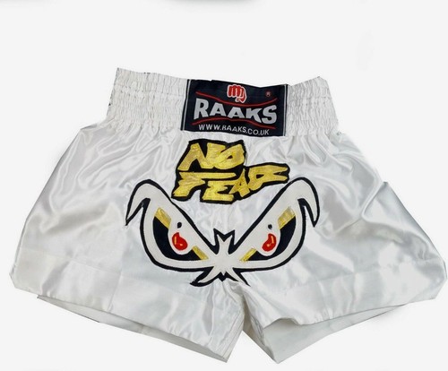 Thai kick boxing shorts white - shorts,