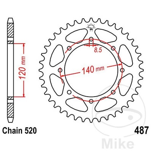 Sprocket for kawasaki klr 650 - kawasaki,