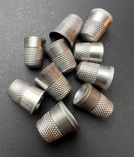 10 Vintage Thimbles - Assorted