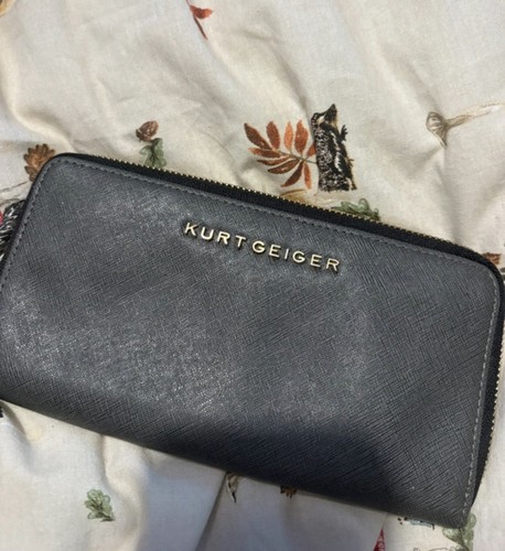 Kurt geiger black saffiano - black,