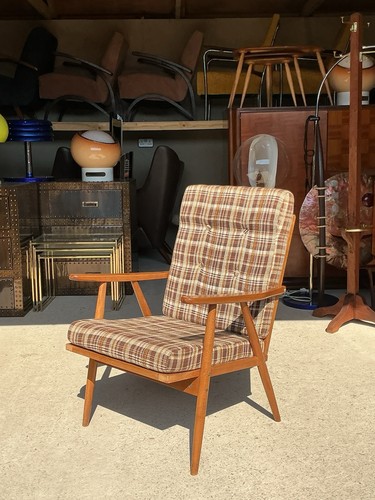 Teak lounge chair - teak, j