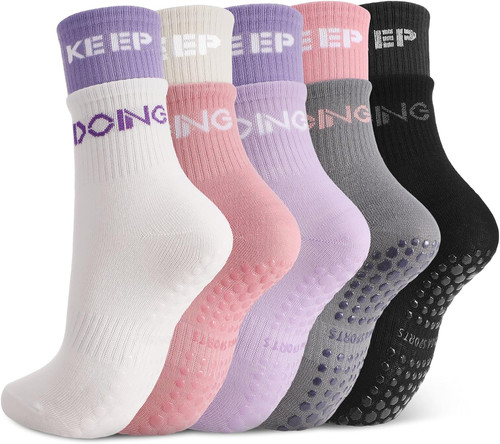 Pairs pilates grip socks - 5,
