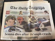 Ayrton Senna Death Newspaper