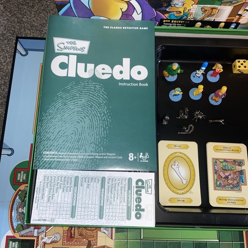 The simpsons cluedo board - cluedo, game