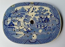 Willow Pattern Meat Drainer