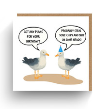 Funny Bird Birthday Card