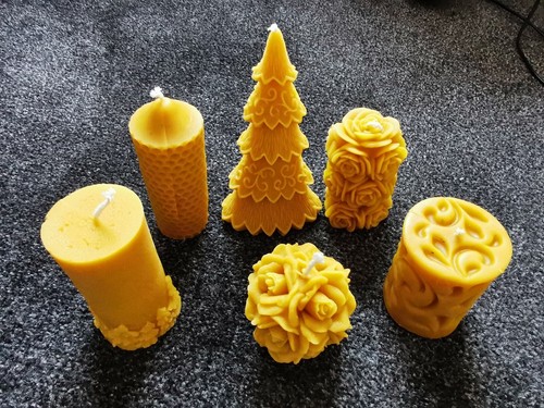 Beeswax candles big scottish - beeswax,