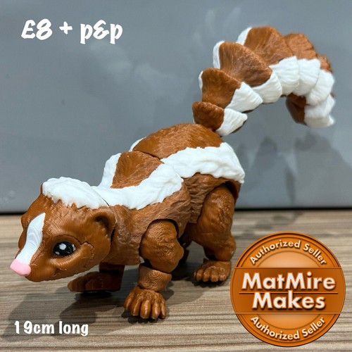 Chocolate skunk fidget - chocolate,