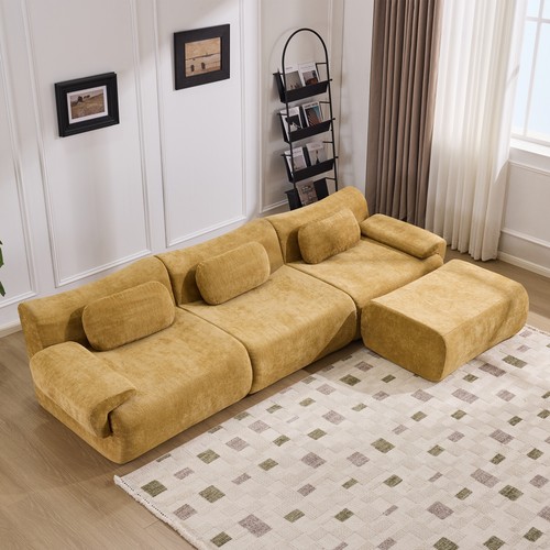 Modular chenille sofa 1 - modular, 3+1