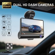 4" In HD 1080P Car Camera Recorder Dual Front and Rear Dash Cam Night Vision
