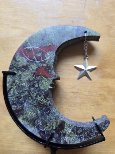 Bloodstone moon crystal - moon,