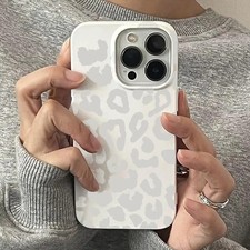 Gray-White Leopard Print TPU