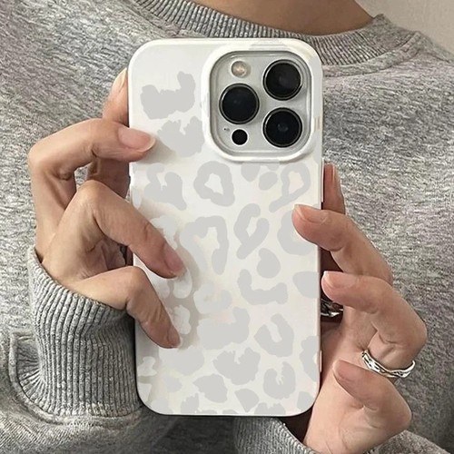Gray white leopard - leopard, tpu